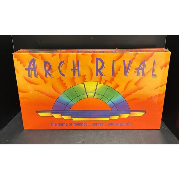 Arch Rival Board Game Balance Nerves Suspense Crash 1992 Parker Bros Sealed - Picture 1 of 8
